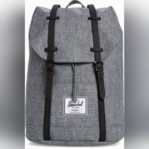 NWT Herschel Supply Co. Retreat Backpack - Raven Crosshatch